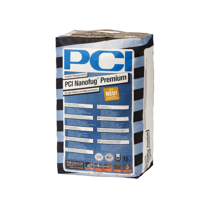 PCI NANOFUG PREMIUM CEMENTGREY 15KG 5M2 sac